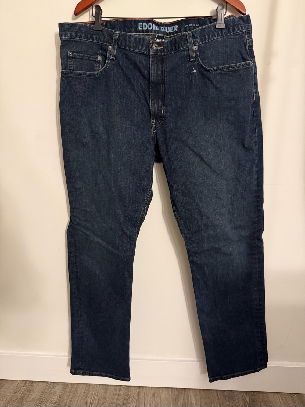 Eddie Bauer Men’s Straight Dark Wash Jeans